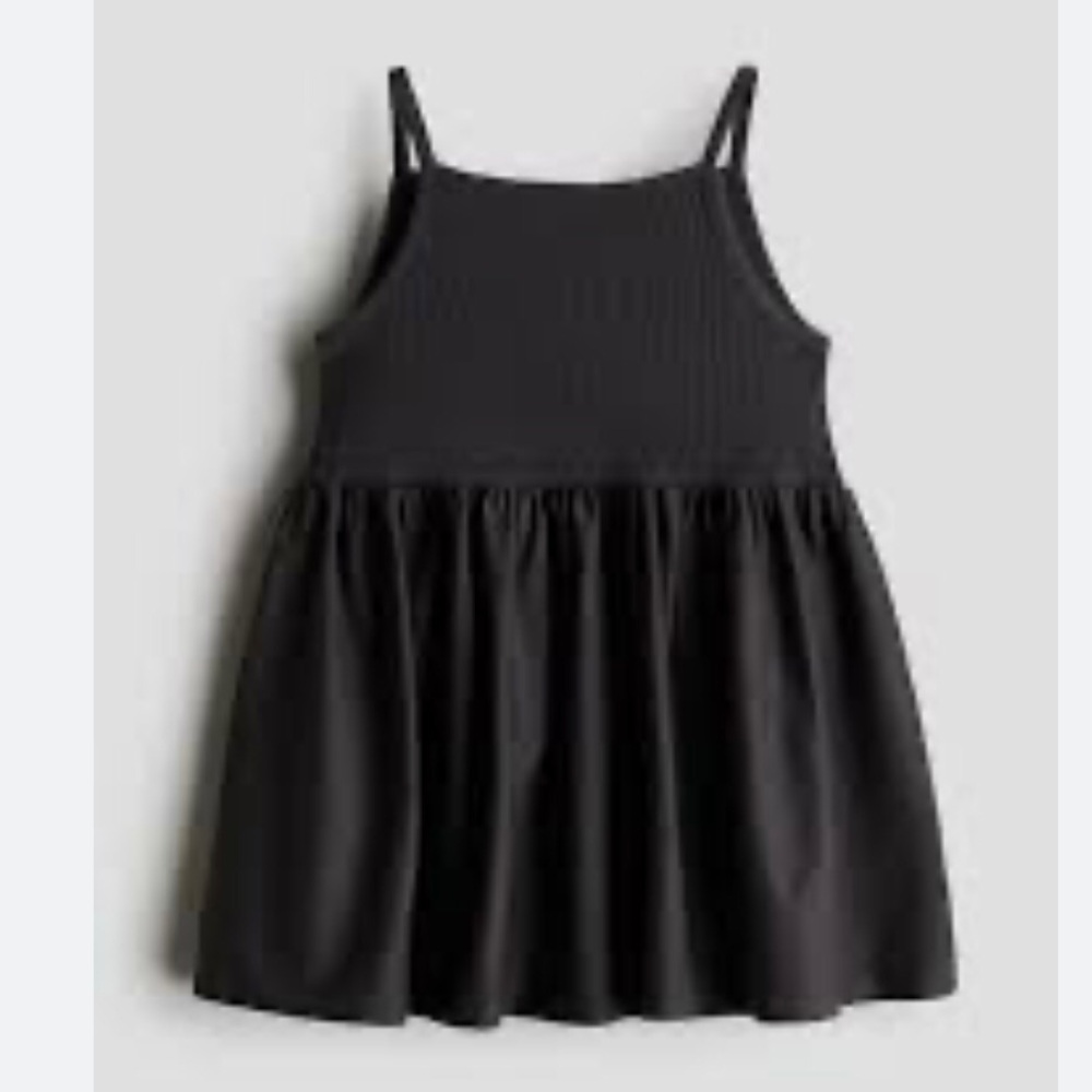 H&M Kids Toddler Girl Cotton Ballon Dress Black Sz 3T NWT Limited Edition